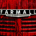 Vintage Farmall Red Tractor with Wood Grain